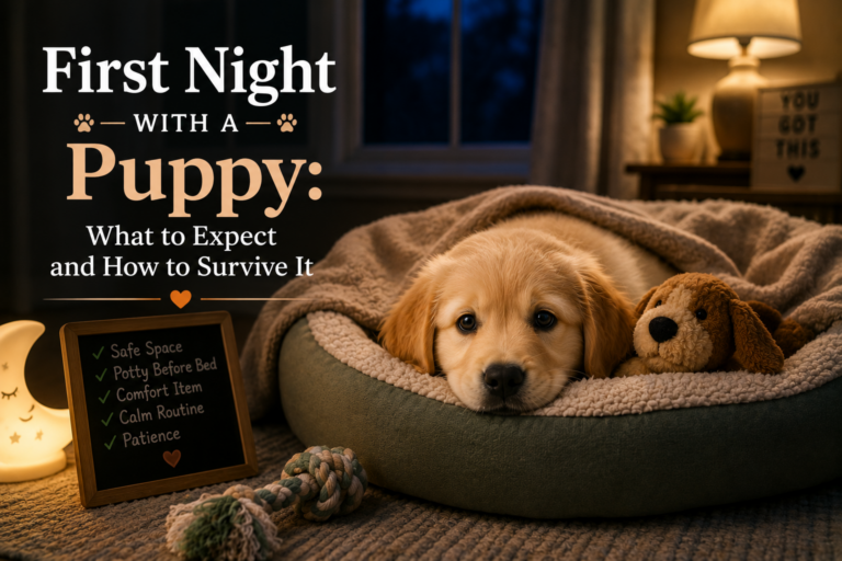 First Night With a Puppy: What to Expect and How to Get Through It