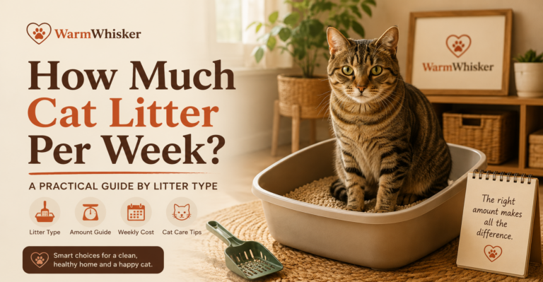 How much cat litter per week by litter type, weekly cost and cat care needs