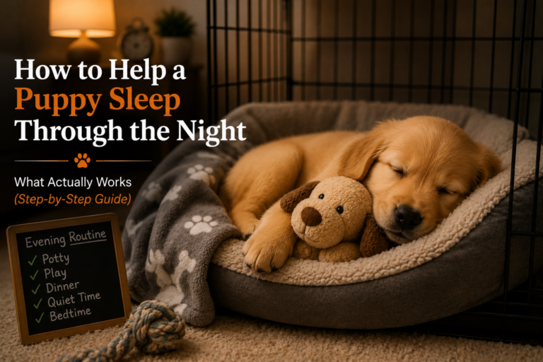How to Help a Puppy Sleep Through the Night (What Actually Works)