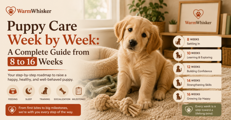 Puppy Care Week by Week: A Complete Guide from 8 to 16 Weeks