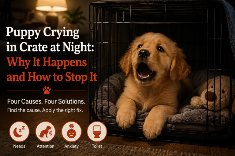 Puppy Crying in the Crate at Night: Why It Happens and How to Stop It