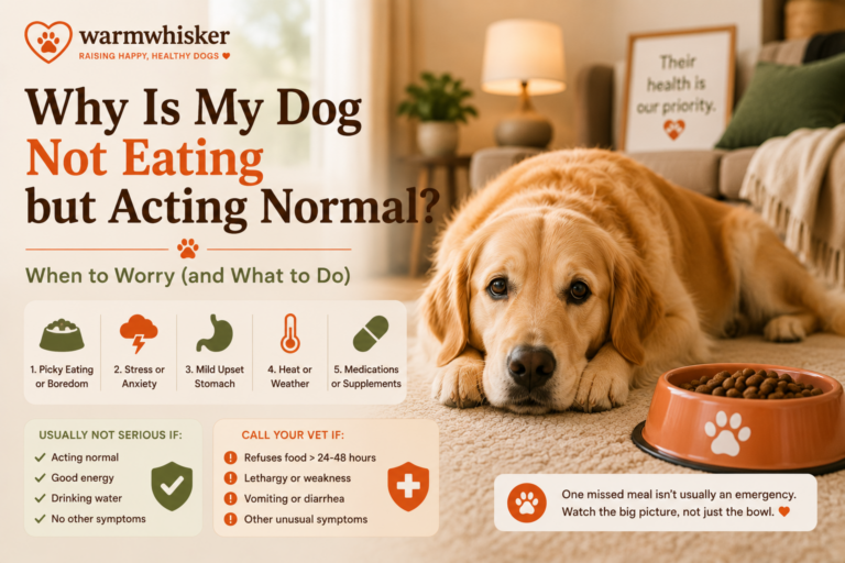 Why Is My Dog Not Eating but Acting Normal? When to Worry
